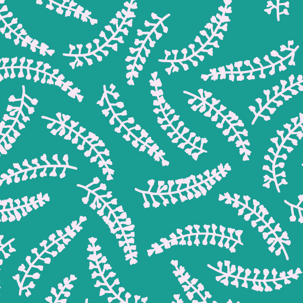 Branches pattern with flowers scattered over the surface - Bloom pop